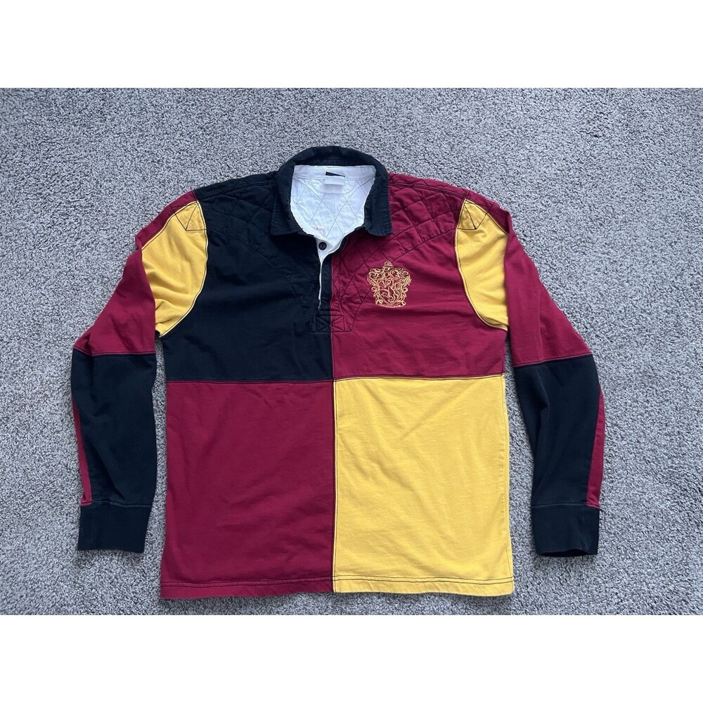 Vintage Universal Orlando Harry Potter Gryffindor Rugby Shirt 07 Quidditch XL
